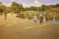 Chase, William Merritt - The Lake for Miniature Yachts aka Central Park